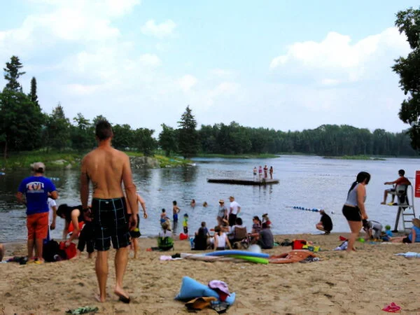 Pinawa beach